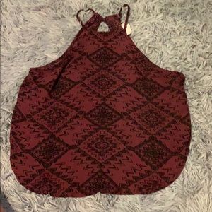 maroon  tank top